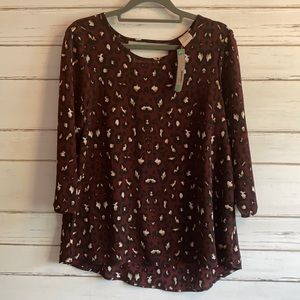 Womens Animal Print Blouse